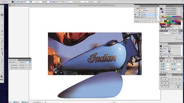 Adobe Illustrator CS4 beginners guide to using Gradient Mesh tool for motorcycle fuel tank.