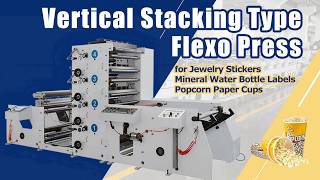 3-Color Stack Flexographic Printing Machine With Turn Bar & Slitting Unit for Food Packaging Paper Wealth