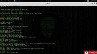 complete ethical hacking and kali linux training s #4 Information Gathering Tool - dmitry