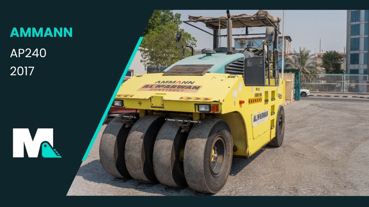 Ammann AP240 Pneumatic Tyre Roller | 2017