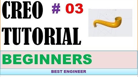 3 CREO TUTORIAL | SWEPT BLEND | Circle to circle swept