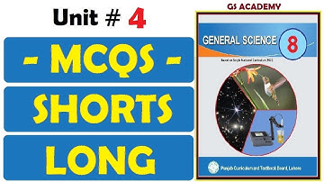 EXERCISE MCQS, SHORTS, LONG QUESTIONS, UNIT 4 BIOTECHNOLOGY, CHAPTER 4, CLASS 8 GENERAL SCIENCE, PCT