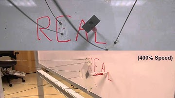 Parallel Continuum Robot Writes on Whiteboard
