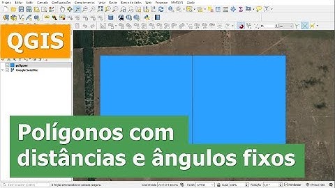 Como criar polígono com distâncias e ângulos específicos no QGIS