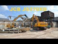 Jcb js370xd tearing down a factory   jcb demolition
