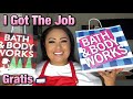 BATH & BODY WORKS HIRED ME // RECEIVED MY FIRST GRATIS