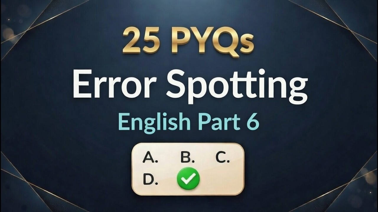 SSC CGL English Grammar: Error Spotting Part 6 | Telugu | Most Important for CGL/CHSL