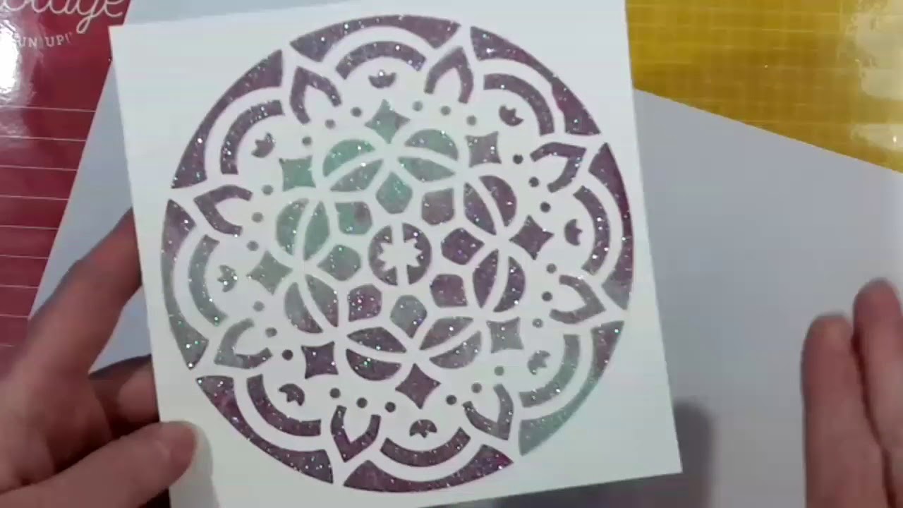 3-for1 cards using Stampin' Up! embossing paste with glitter and ...