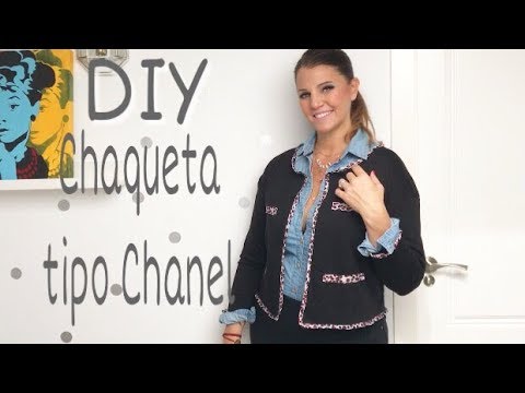 DIY TRANSFORMA TU ROPA VIEJA: de sudadera a chaqueta Chanel /Tendencias  2018 - YouTube