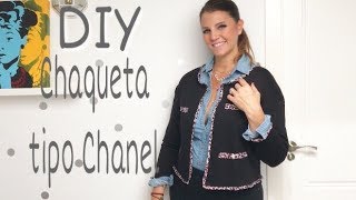DIY Transforma tu ropa vieja: de sudadera a chaqueta Chanel /Tendencias 2018