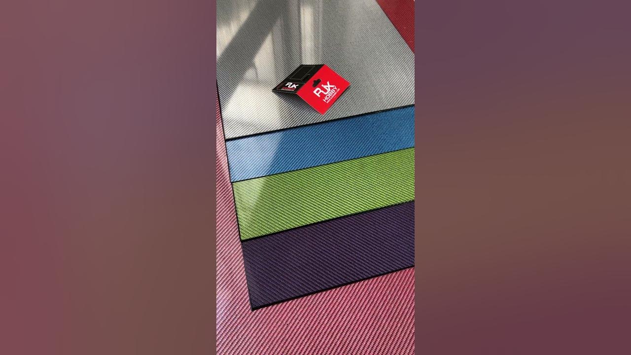 What does colored carbon fiber look like? What are the characteristics