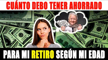 ¿Cuánto dinero debe tener ahorrado para la jubilación una persona de 65 años?