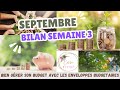 ENVELOPPES BUDGET SEPTEMBRE: on fait le bilan de la semaine 3