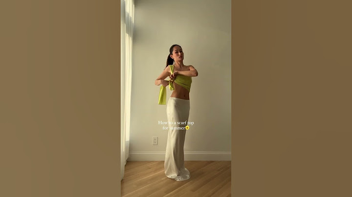 Summer tricks: How to tie a scarf top 🌴 #summer #shorts #diy #scarf #top #tutorial #summeroutfits