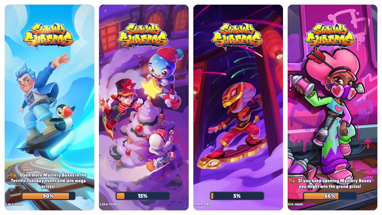 Subway Surfers Iceland vs Winter Wonderland 2024 vs Luoyang vs Hawaii 2025