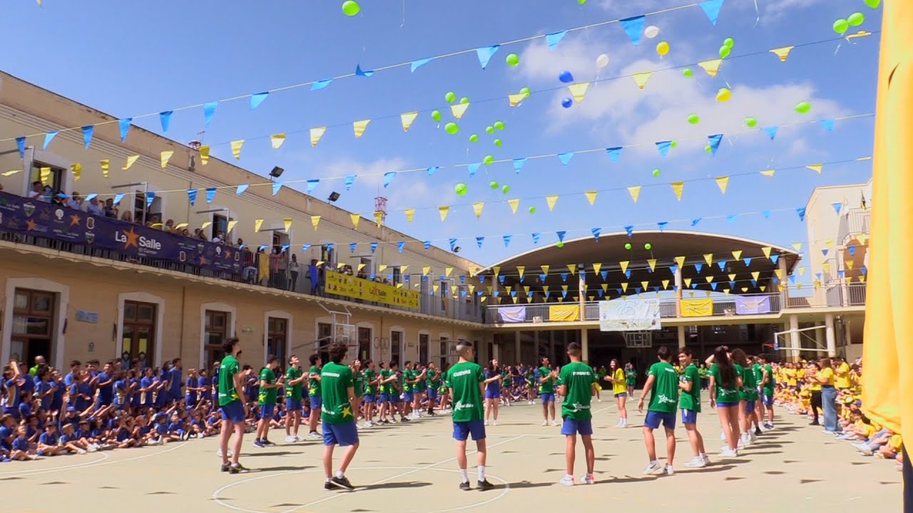 Comienzan los juegos de azules y amarillos del colegio La Salle