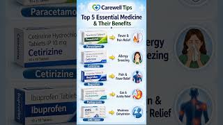 Top 5 Essential Medicine &amp; Their Uses | Health Tips #Shorts #viral