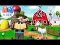 Във Фермата На Село 🐐 Песни про животных для детей - HeyKids