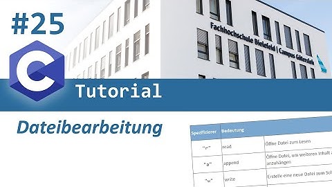 C-Programmierung #25: Dateibearbeitung