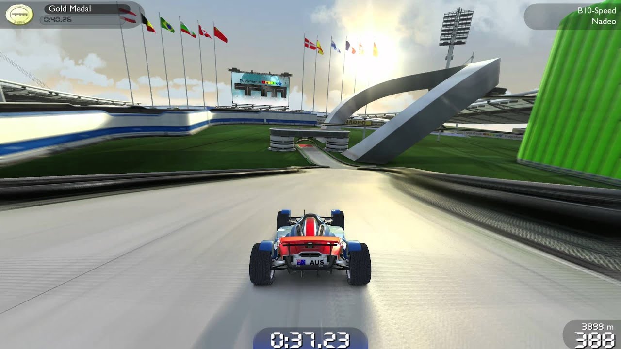 VXG - Trackmania 2 : Nations Forever Playthrough - Green - All Gold Medals