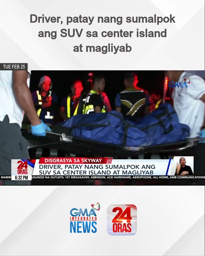 Driver, patay nang sumalpok ang SUV sa center island at magliyab | 24 Oras