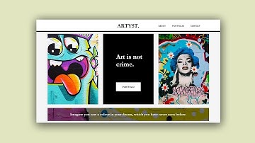 Web Design Speed Art #41 – Street Artist Portfolio Website [Adobe XD]