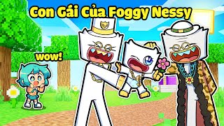 YUMMIE 1 NGÀY TRỞ THÀNH CON GÁI CỦA FOGGY NESSY TRONG MINECRAFT*FOGGY NESSY CÓ CON💚💛