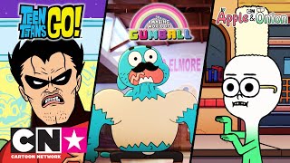 Гамбол + Яблоко и лук + Юные титаны, вперед | караоке | Cartoon Network