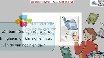 Giáo án PowerPoint CĐ1 P1 Tập nghiên cứu một vđ văn học hiện đại | GA điện tử chuyên đề Văn 12 CTST