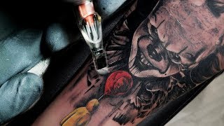 TATTOO TIMELAPSE - PENNYWISE THE CLOWN IT / BEN FISHER INKRUSH