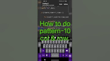 How to do pattern-10 col & row 2024dj Mix.#mobile #coding#python#html #serise#coding#foryou #like