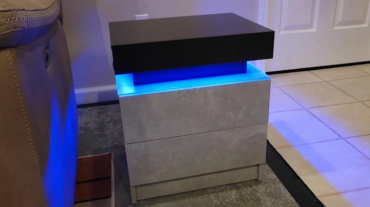 Modern Night Stand with RGB lighting! COOL