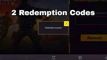 2 new Redeemption Codes In CODM