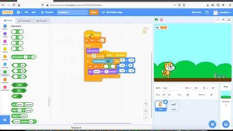 Scratch 3 ทำเกมแมวโดด (ควบคุม Sprite)