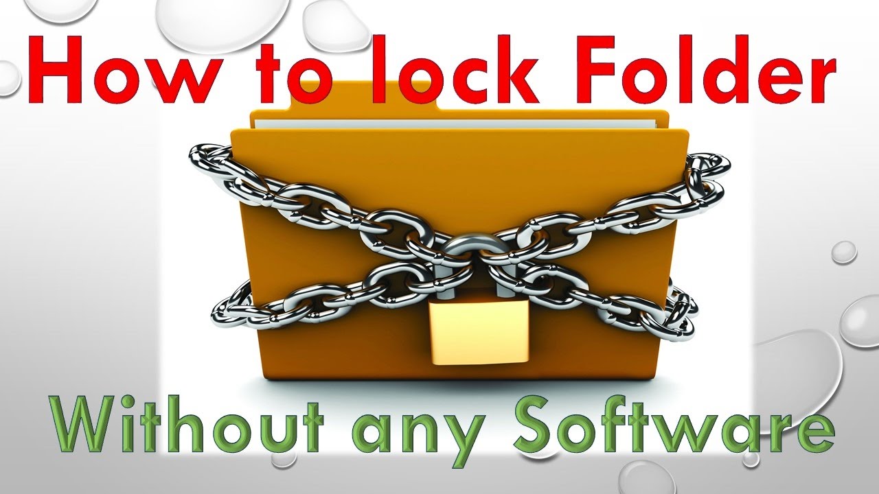 how to put a lock on a folder how to put a lock on a folder