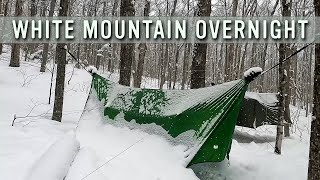 Winter Hammock Camping on Mt. Carrigain