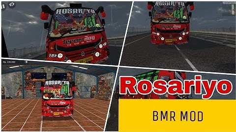 BMR beta v1 with Rosariyo livery Rosariyo bus mod bus simulator Indonesia