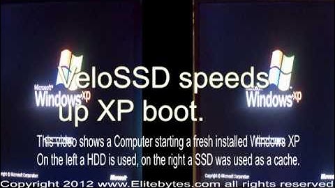 VeloSSD speeds up XP boot.