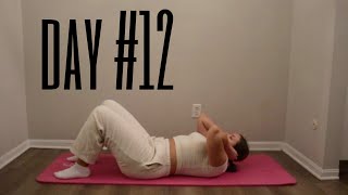 Day #12 Winter Shred 30 Day Rosie Graham Workout Challenge - Core At Home No Equipment