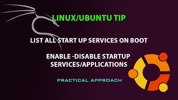 LINUX /UBUNTU TIIP: enable /disable startup services/applications
