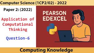 Pearson Edexcel GCSE (9–1) Computer Science Paper 2 Q6 | Linear Search Complete Solution