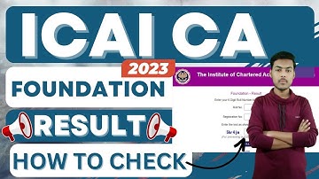 icai ca foundation result 2023 | ca foundation result june 2023