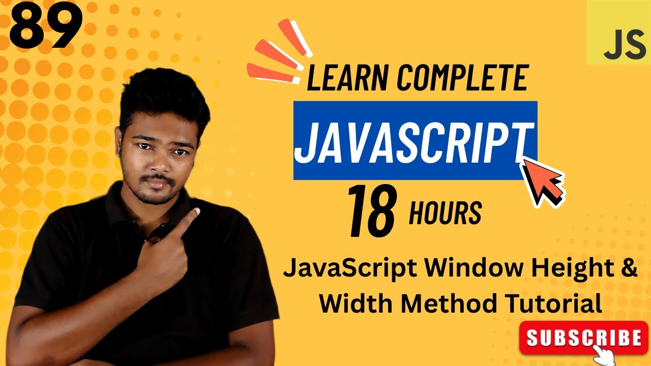 JavaScript Window Height & Width Method Tutorial