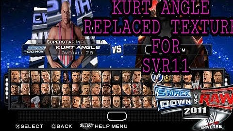 KURT ANGLE REPLACED TEXTURES FOR || SVR11