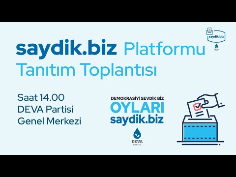 saydik.biz Platformu Tanıtım Toplantısı l 20 Mart 2023