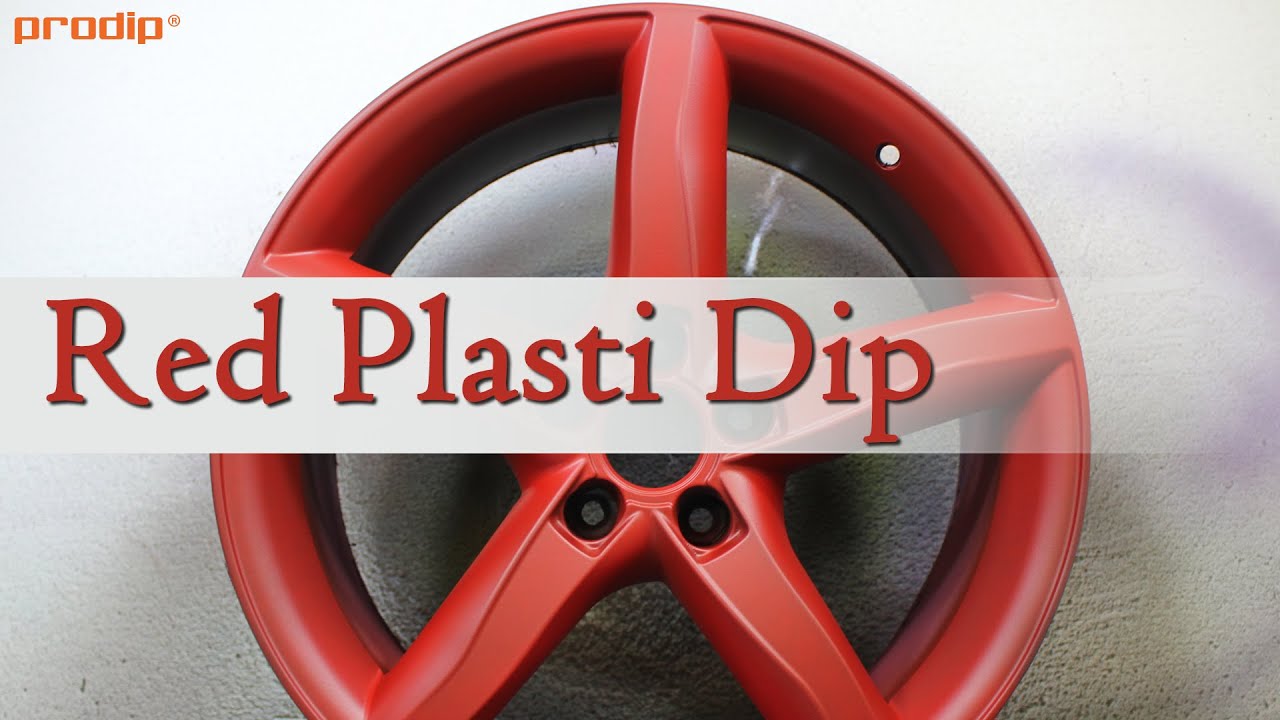 Red Dip over Gunmetal Grey Basecoat - PlastiDip Spray Video Tutorial - YouTube