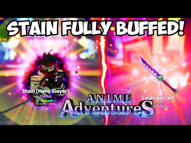 Stain Anime Adventures Guide - How to Get, Evolve, & Stats Summary