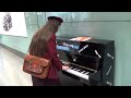 Schoolgirl Gets A Big Surprise At The Airport Piano