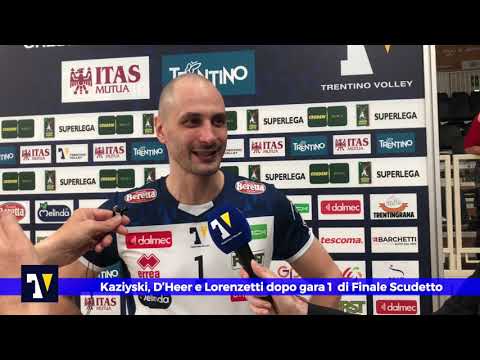 🎙️🟡🔵 MIXED ZONE | Kaziyski, D'Heer e Lorenzetti dopo gara 1 di Finale Play Off Scudetto