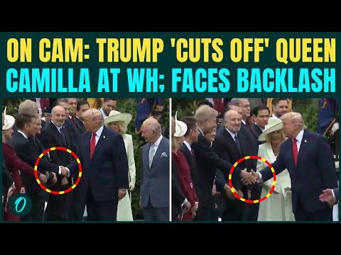 WATCH: Trump Cuts Off Queen Camilla During Hand Shake; ‘Awkward’ WH Moment Caught on Camera